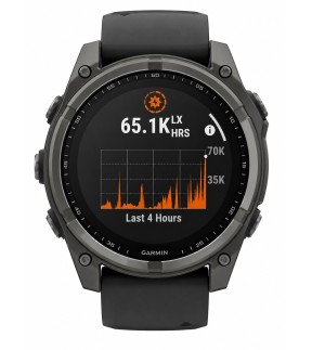 Ρολόι GARMIN fēnix® 8 51mm SOLAR Με Μαύρο Λουράκι Σιλικόνης GA-010-02907-11