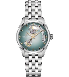 Ρολόι HAMILTON Jazzmaster Open Heart Με Αυτόματο Μηχανισμό Και Ασημί Ατσάλινο Μπρασελέ H32215143