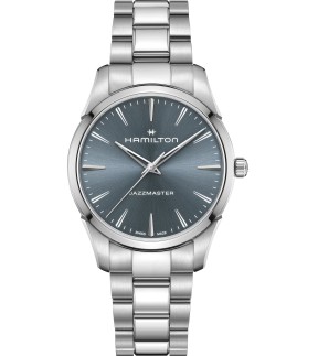 Ρολόι HAMILTON Jazzmaster Quartz 40mm Με Ασημί Ατσάλινο Μπρασελέ H32461141