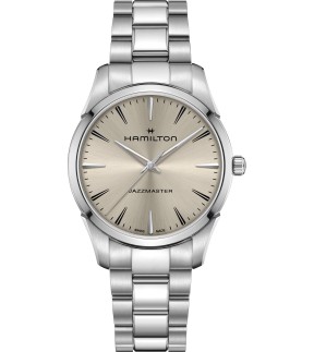 Ρολόι HAMILTON Jazzmaster Quartz 40mm Με Ασημί Ατσάλινο Μπρασελέ H32461121