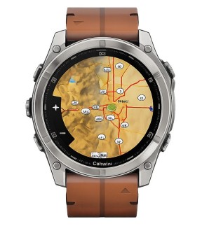 Ρολόι GARMIN fēnix® 8 51mm AMOLED Με Καφέ Δερμάτινο Λουράκι GA-010-02905-40