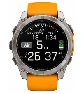 Ρολόι GARMIN fēnix® 8 51mm AMOLED Με Μουσταρδί Λουράκι Σιλικόνης GA-010-02905-11