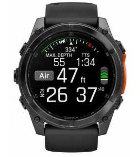 Ρολόι GARMIN fēnix® 8 51mm AMOLED Με Μαύρο Λουράκι Σιλικόνης GA-010-02905-00