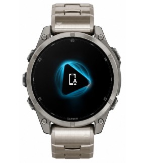 Ρολόι GARMIN fēnix® 8 47mm AMOLED Με Γκρι Μεταλλικό Λουράκι Από Τιτάνιο GA-010-02904-40