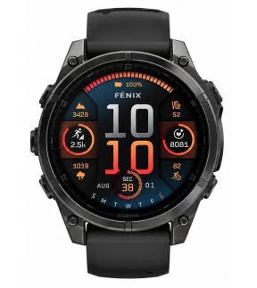 Ρολόι GARMIN fēnix® 8 47mm AMOLED Με Μαύρο Λουράκι Σιλικόνης GA-010-02904-21
