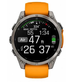 Ρολόι GARMIN fēnix® 8 47mm AMOLED Με Μουσταρδί Λουράκι Σιλικόνης GA-010-02904-11