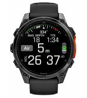Ρολόι GARMIN fēnix® 8 47mm AMOLED Με Μαύρο Λουράκι Σιλικόνης GA-010-02904-00