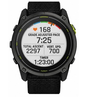 Ρολόι GARMIN Enduro™ 3 Με Μαύρο Λουράκι Σιλικόνης GA-010-02751-01