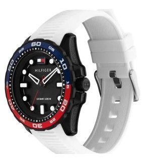 Ρολόι TOMMY HILFIGER Regatta Με Λευκό Λουράκι Σιλικόνης 1792264
