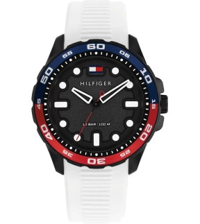 Ρολόι TOMMY HILFIGER Regatta Με Λευκό Λουράκι Σιλικόνης 1792264
