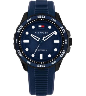 Ρολόι TOMMY HILFIGER Regatta Με Μπλε Λουράκι Σιλικόνης 1792265