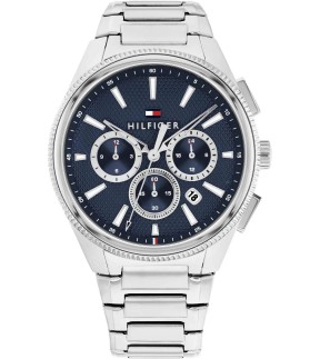 Ρολόι TOMMY HILFIGER Sam Με Χρονογράφο Και Ασημί Ατσάλινο Μπρασελέ 1792253
