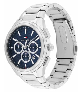 Ρολόι TOMMY HILFIGER Sam Με Χρονογράφο Και Ασημί Ατσάλινο Μπρασελέ 1792253