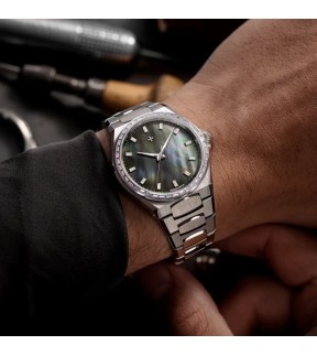 Ρολόι VENEZIANICO Moissanite Αυτόματο Με Ασημί Ατσάλινο Μπρασελέ 6121514C