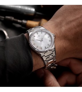 Ρολόι VENEZIANICO Moissanite Αυτόματο Με Ασημί Ατσάλινο Μπρασελέ 6121511C