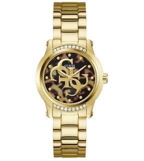 Ρολόι GUESS Annette Με Κίτρινο Χρυσό Ατσάλινο Μπρασελέ GW1105L2