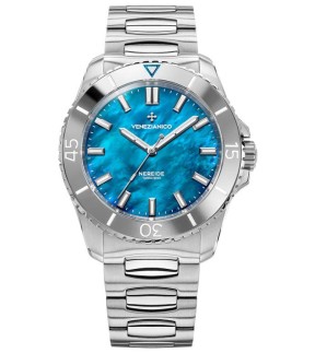 Ρολόι VENEZIANICO Nereide Tungsteno 42 Με Αυτόματο Μηχανισμό Και Ασημί Ατσάλινο Μπρασελέ 3921541C
