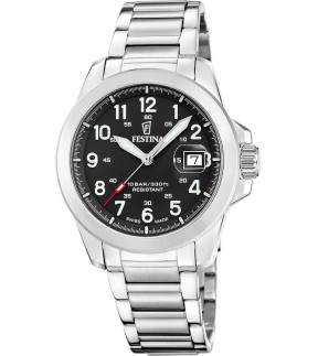Ρολόι FESTINA Με Ασημί Ατσάλινο Μπρασελέ F20081/4