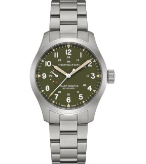 Ρολόι HAMILTON Khaki Field Power Reserve Με Ασημί Ατσάλινο Μπρασελέ H69509160