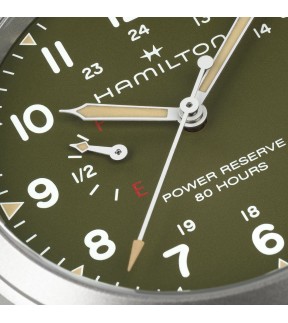 Ρολόι HAMILTON Khaki Field Power Reserve Με Ασημί Ατσάλινο Μπρασελέ H69509160