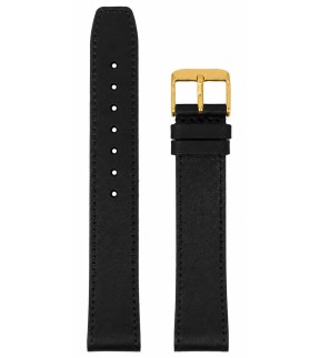 Tzevelion XL Black Leather Strap 18mm