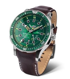 VOSTOK EUROPE Batiscafos Hybrid Black Rubber Strap PX84-511A770