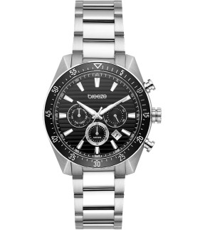 Ρολόι BREEZE MOMENTUM Με Ασημί Ατσάλινο Μπρασελέ 613062.2