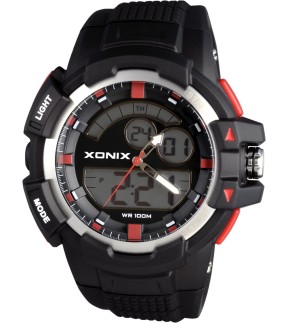 Ρολόι XONIX Με Μαύρο Καουτσούκ Λουράκι MW-005