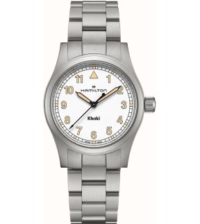 HAMILTON Khaki Field Quartz Watch 38mm with Silver Stainless Steel Bracelet H69401110