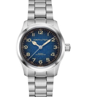 Ρολόι HAMILTON Khaki Field Murph 38mm Με Αυτόματο Μηχανισμό Και Ασημί Μπρασελέ  H70405140