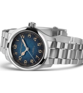 Ρολόι HAMILTON Khaki Field Murph 38mm Με Αυτόματο Μηχανισμό Και Ασημί Μπρασελέ  H70405140