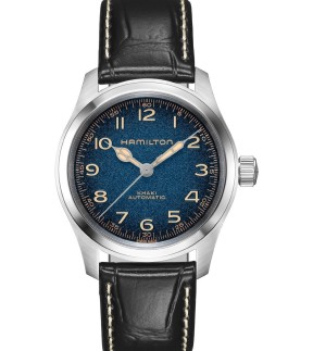Ρολόι HAMILTON Khaki Field Murph 38mm Με Αυτόματο Μηχανισμό και Μαύρο Δερμάτινο Λουράκι H70405740