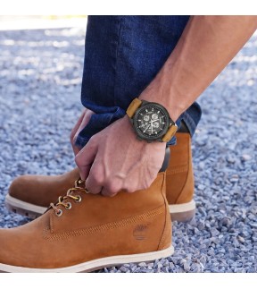 TIMBERLAND Hampton Harbour Brown Leather Strap TDWGC0109101