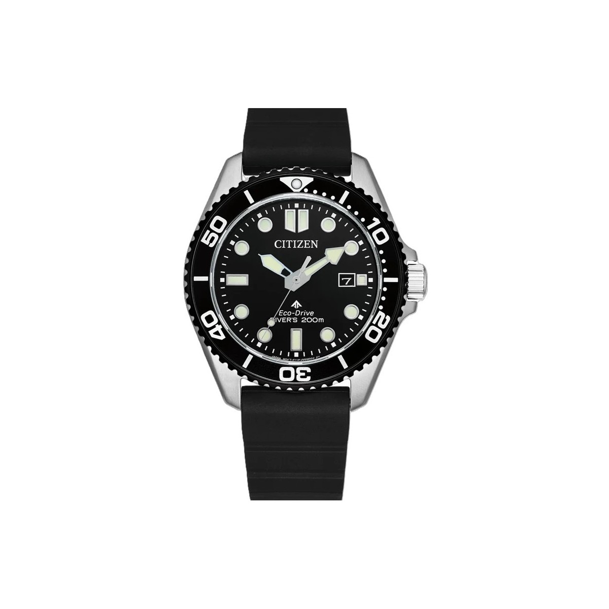 CITIZEN Eco-Drive Black Rubber Strap BN0266-07E