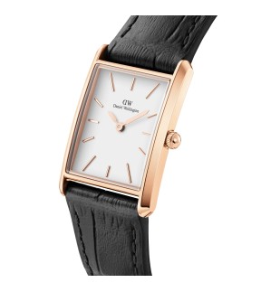 DANIEL WELLINGTON Bound Black Leather Strap DW00100698