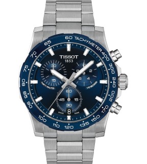 TISSOT Supersport Chronograph Silver Stainless Steel Bracelet T125.417.11.041.00