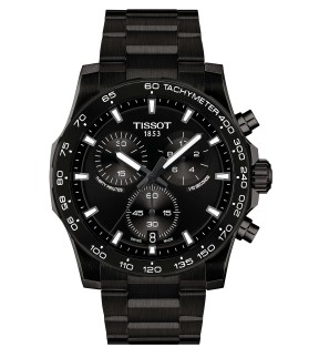 TISSOT Supersport Chronograph Black Stainless Steel Bracelet T125.417.33.051.00