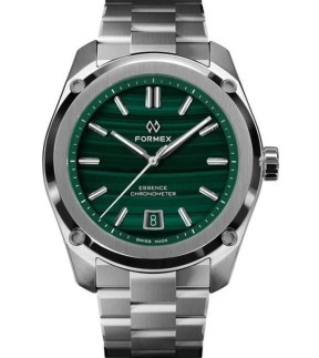 FORMEX Essence 41 Automatic Chronometer Watch With Stainless Steel Bracelet And Malachite Dial 0334.1.6690.100