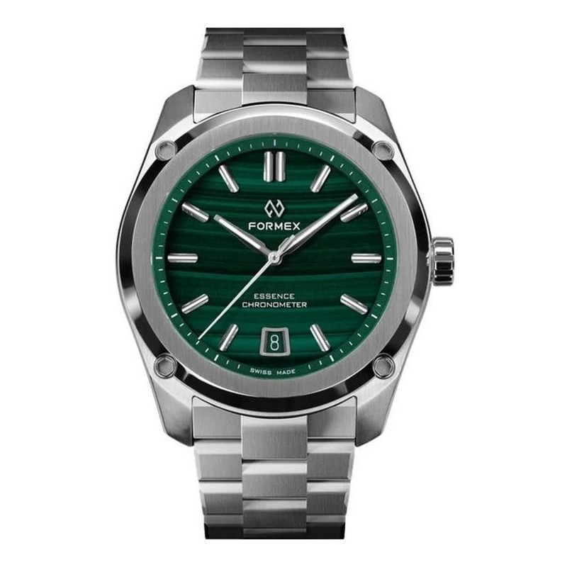 FORMEX Essence 41 Automatic Chronometer Watch With Stainless Steel Bracelet And Malachite Dial 0334.1.6690.100