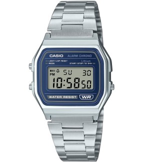 CASIO Vintage Silver Stainless Steel Bracelet A-158WEA-2EF