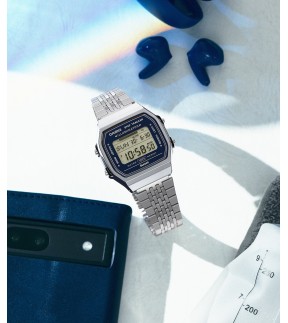CASIO Vintage Silver Stainless Steel Bracelet ABL-100WE-2AEF