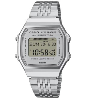 CASIO Vintage Silver Stainless Steel Bracelet ABL-100WE-7AEF