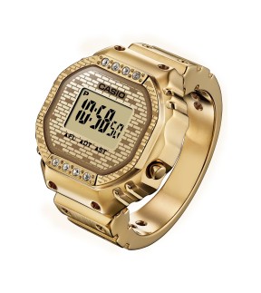 CASIO Limited Edition Yellow Gold Stainless Steel Ring CRW-001JB-9ER