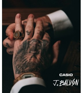 CASIO Limited Edition Yellow Gold Stainless Steel Ring CRW-001JB-9ER