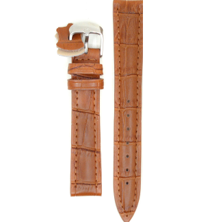DILOY Brown Leather Strap 16mm