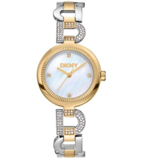 DKNY Evening Yellow Gold-Silver Stainless Steel Bracelet DK1L181M0055