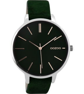 OOZOO Timepieces Green Leather Strap C9213