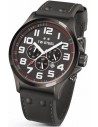 TW STEEL Pilot Collection Black Leather Strap