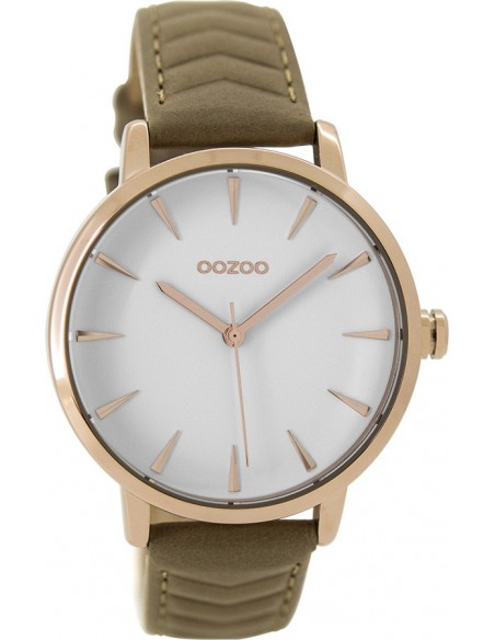 Ρολόι OOZOO Timepieces Με Καφέ Δερμάτινο Λουράκι C9508