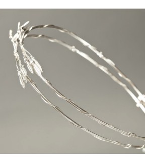Silver Wedding Crowns Greek Olive Leaves Αλκιονη Silver 925°/ Silverware